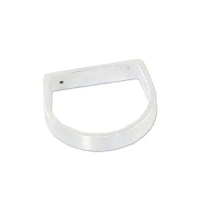 Alternate image for Minimalist Silver Band Ring with Blue Topaz Accent Discreetly Blue