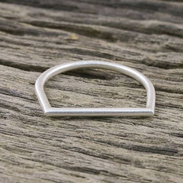 Alternate image for Simple Sterling Silver Band Ring from Thailand Cool Minimalism