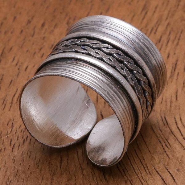 Alternate image for Oxidized Finish Sterling Silver Band Ring After Hours