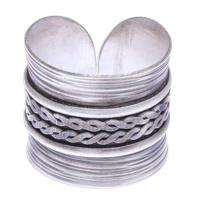 Alternate image for Oxidized Finish Sterling Silver Band Ring After Hours