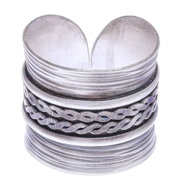 Alternate image for Oxidized Finish Sterling Silver Band Ring After Hours