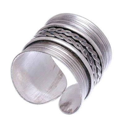 Alternate image for Oxidized Finish Sterling Silver Band Ring After Hours