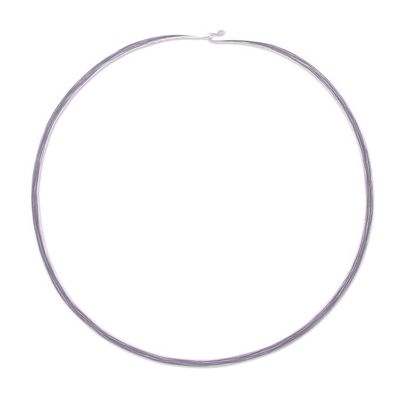 Primary image for Hand Crafted Sterling Silver Choker from Thailand Clear Mind