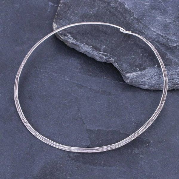 Alternate image for Hand Crafted Sterling Silver Choker from Thailand Clear Mind