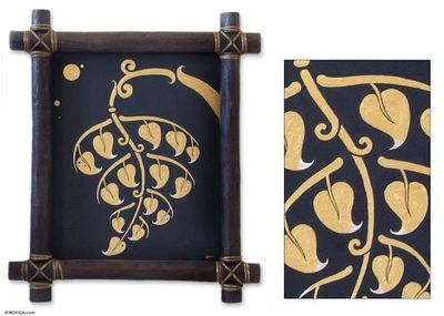 Alternate image for Framed Acrylic Painting Midnight Bo Tree