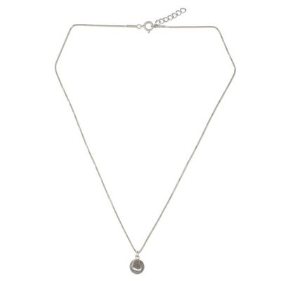 Alternate image for Thai Double Heart Pendants on Sterling Silver Necklace Soul Mates in the Moon