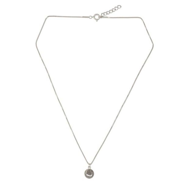 Alternate image for Thai Double Heart Pendants on Sterling Silver Necklace Soul Mates in the Moon