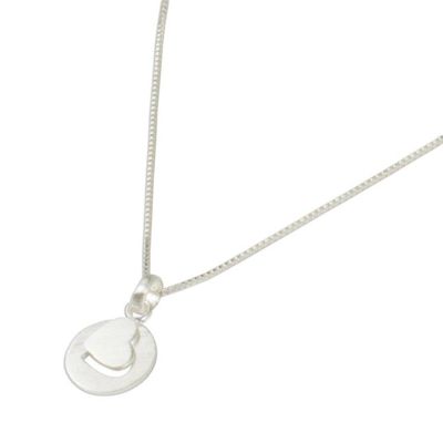 Alternate image for Thai Double Heart Pendants on Sterling Silver Necklace Soul Mates in the Moon