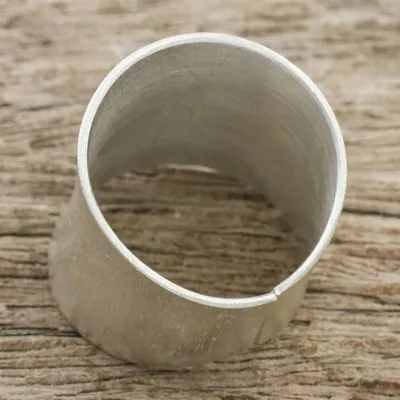 Alternate image for Fair Trade Hill Tribe Sterling Silver Band Ring Be Bold
