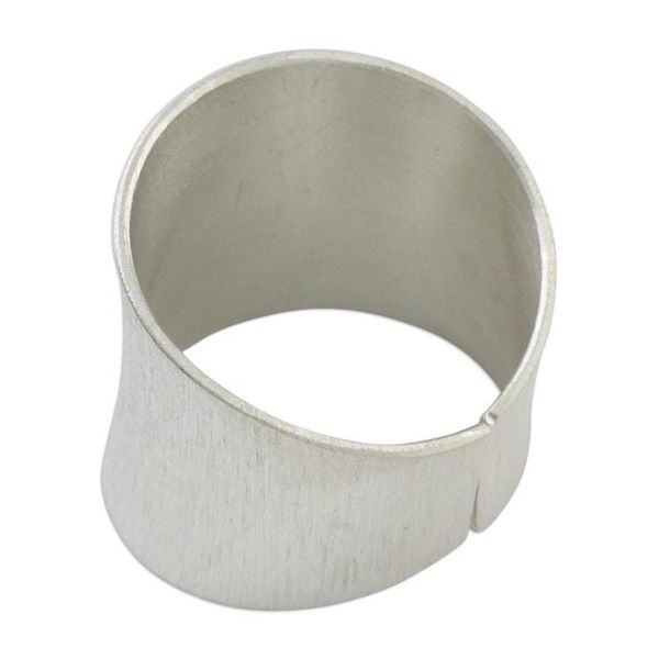 Alternate image for Fair Trade Hill Tribe Sterling Silver Band Ring Be Bold