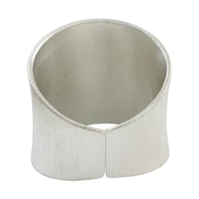Alternate image for Fair Trade Hill Tribe Sterling Silver Band Ring Be Bold