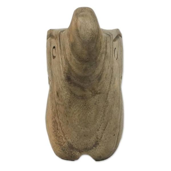 Alternate image for Handmade Raintree Wood Elephant Statuette from Thailand Khan Kluay