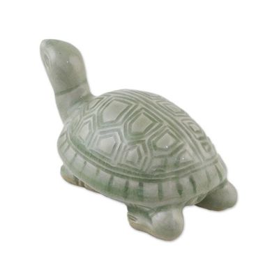 Alternate image for Celadon Ceramic Sculptures Set of 3 Lucky Turtles