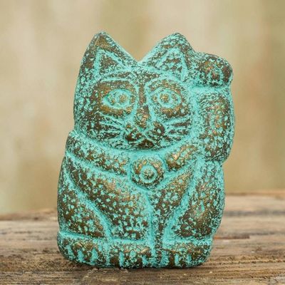 Primary image for Japanese Lucky Cat for Good Business Recycled Paper Magnet Maneki Neko