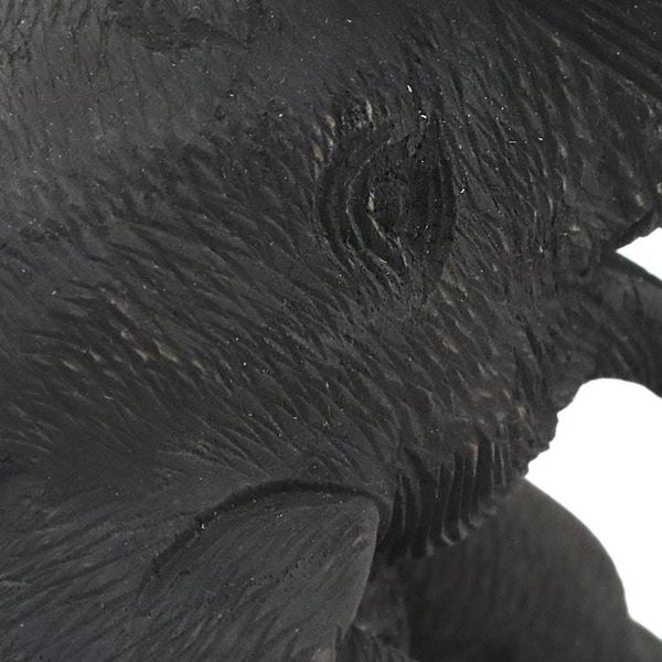 Alternate image for Artisan Hand Carved Teak Wood Thai Elephant Statuette Elephant Friends Welcome