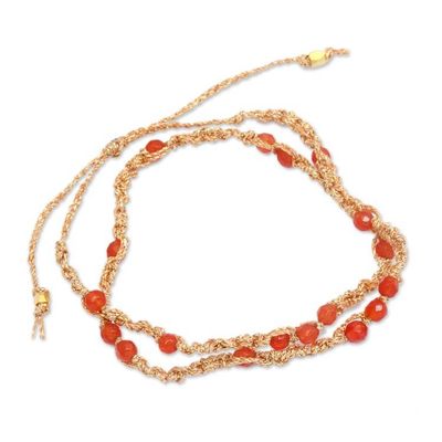 Alternate image for Tourmaline Beaded Macrame Wrap Bracelet from Bali Pure Shine