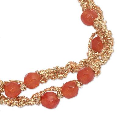 Alternate image for Tourmaline Beaded Macrame Wrap Bracelet from Bali Pure Shine