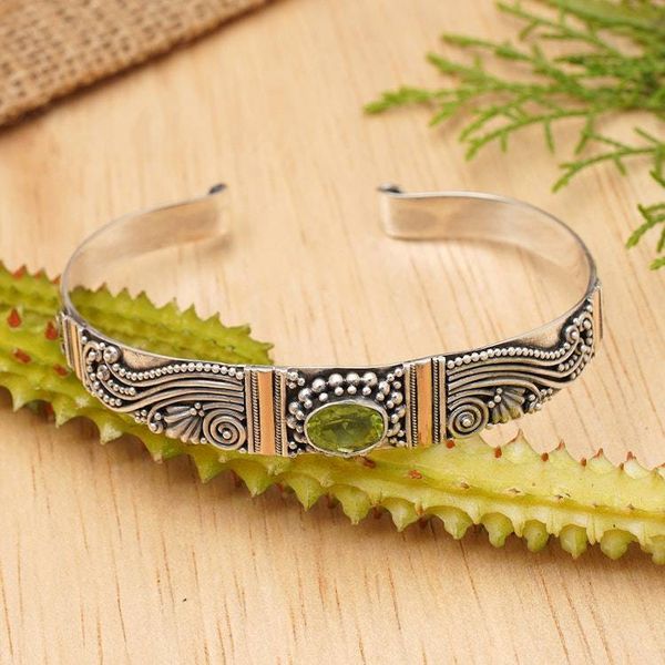 Alternate image for Peridot Sterling Silver Cuff Bracelet Paradise
