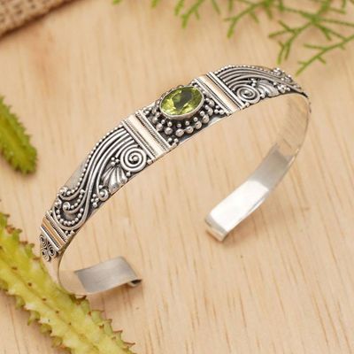 Alternate image for Peridot Sterling Silver Cuff Bracelet Paradise