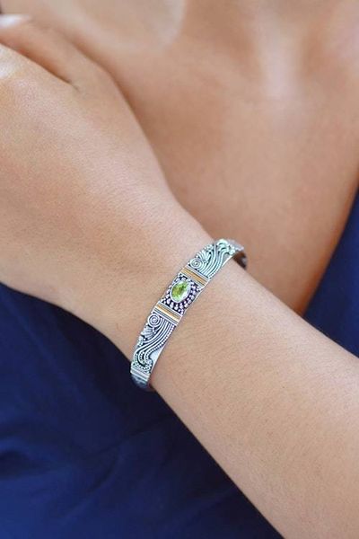 Alternate image for Peridot Sterling Silver Cuff Bracelet Paradise