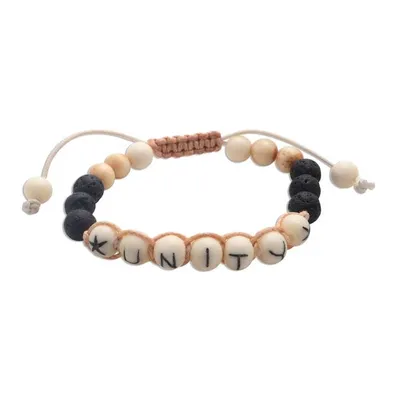 Alternate image for Balinese Black Lava Stone Unity Bracelet For Unity