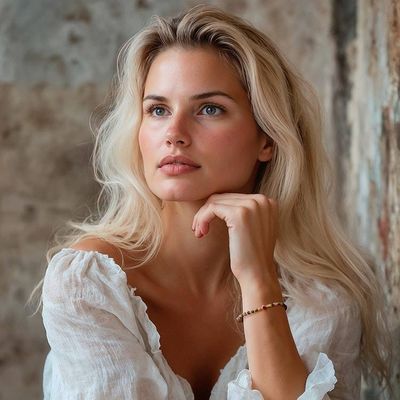 Alternate image for Gold-Accented Tourmaline and Recycled Glass Macrame Bracelet Be Brave