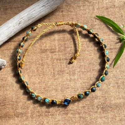 Alternate image for Eco-Friendly Reconstituted Turquoise Recycled Glass Bracelet Be Chic