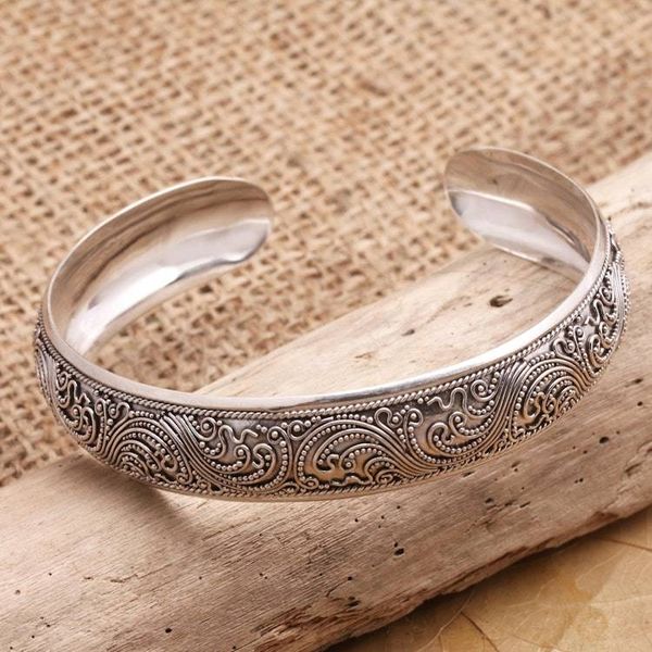 Alternate image for Sterling Silver Cuff Bracelet Enchanted Ivy