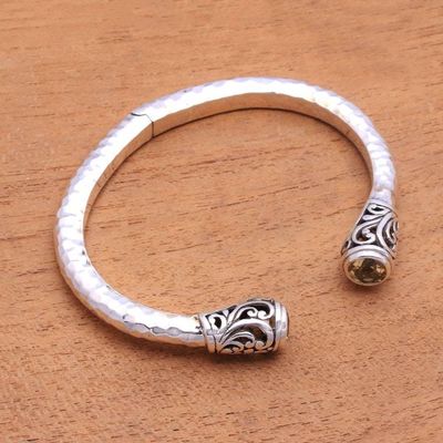 Alternate image for Swirl Pattern Citrine Cuff Bracelet from Bali Swirl Sparkle