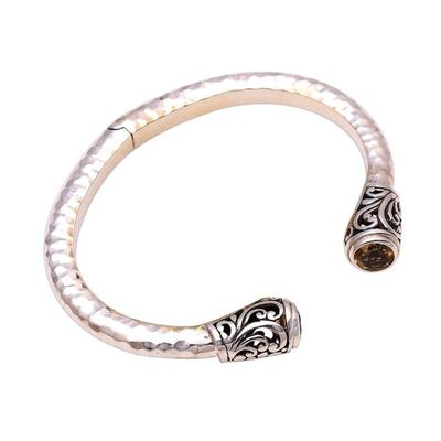 Alternate image for Swirl Pattern Citrine Cuff Bracelet from Bali Swirl Sparkle