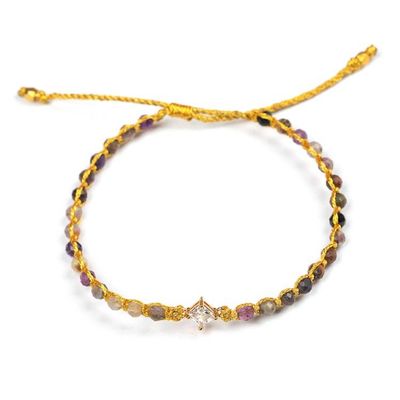 Primary image for Gold-Accented Bracelet with Tourmaline and Recycled Glass Be Posh