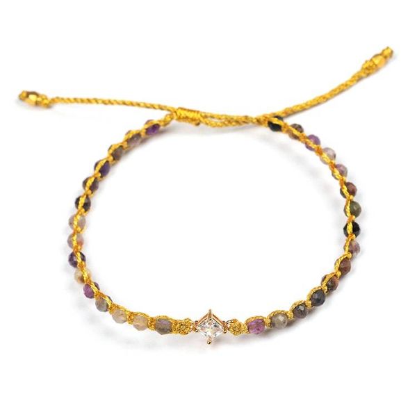Alternate image for Gold-Accented Bracelet with Tourmaline and Recycled Glass Be Posh
