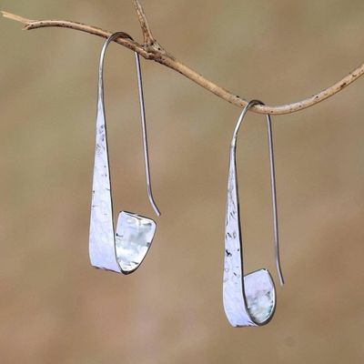 Primary image for Curling Modern Sterling Silver Drop Earrings from Bali Contemporary Curls