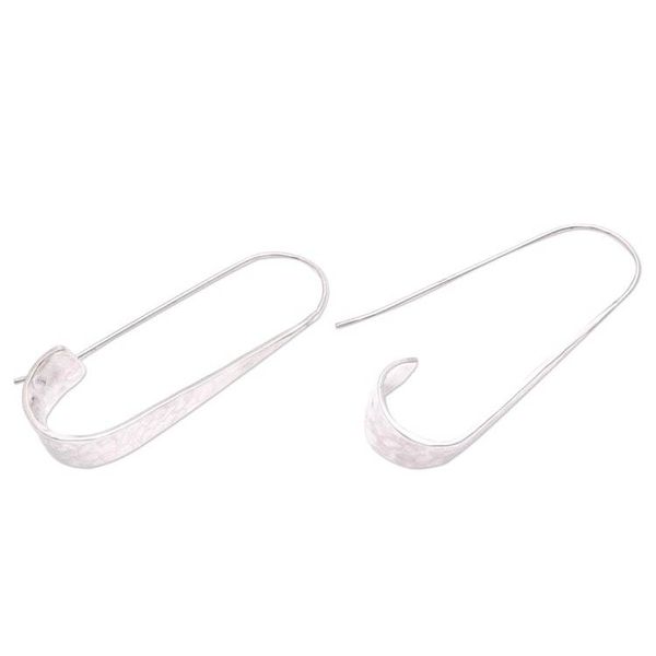 Alternate image for Curling Modern Sterling Silver Drop Earrings from Bali Contemporary Curls