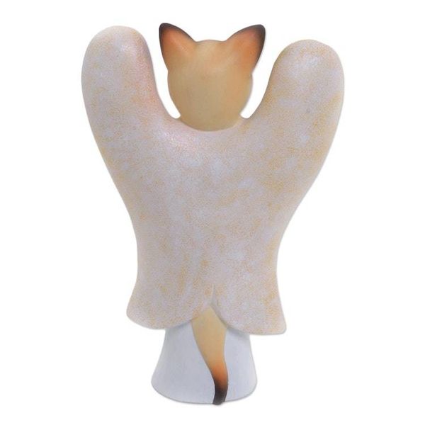 Alternate image for Wood statuette Angelic Siamese Cat