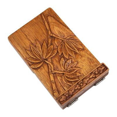Alternate image for Nature-Inspired Jempinis Wood Tablet Stand from Bali Summer Enchantment