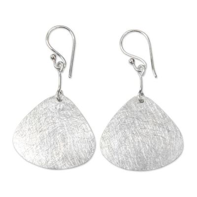 Alternate image for Artisan Crafted Sterling Silver Earrings from Bali Butterfly Wings