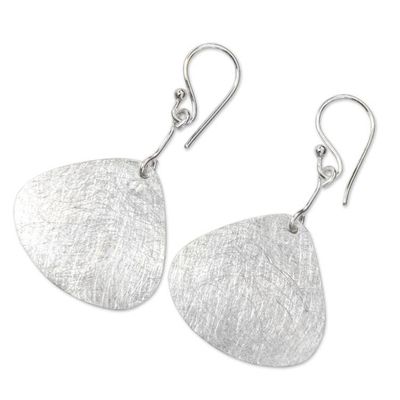 Alternate image for Artisan Crafted Sterling Silver Earrings from Bali Butterfly Wings