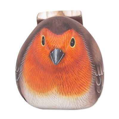 Alternate image for Wood Bird Cell Phone Stand Carved and Painted by Hand Robins Call