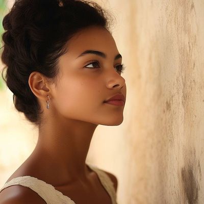 Alternate image for Sterling Silver Hoop Earrings with Orb and Vine Motifs Orbs and Vines