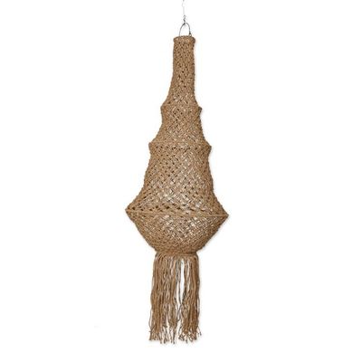 Alternate image for Lantern-Shaped Jute Macrame Indoor Decorative Accent Organic Splendor
