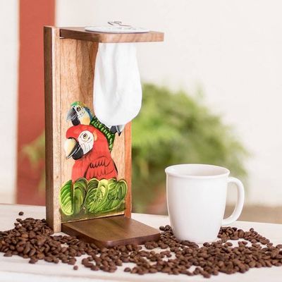 Alternate image for Bird Motif Single-Serve Coffee Stand Coffee with Parrots