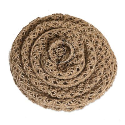 Alternate image for Lantern-Shaped Jute Macrame Indoor Decorative Accent Organic Splendor