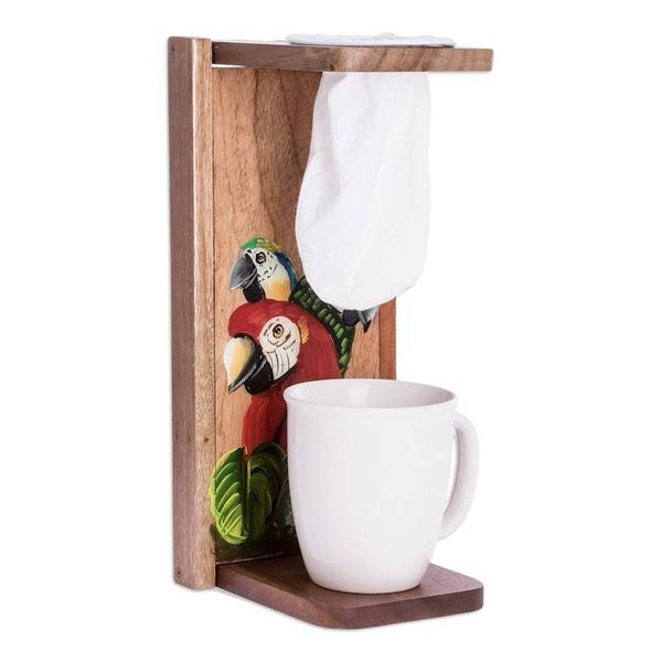 Alternate image for Bird Motif Single-Serve Coffee Stand Coffee with Parrots
