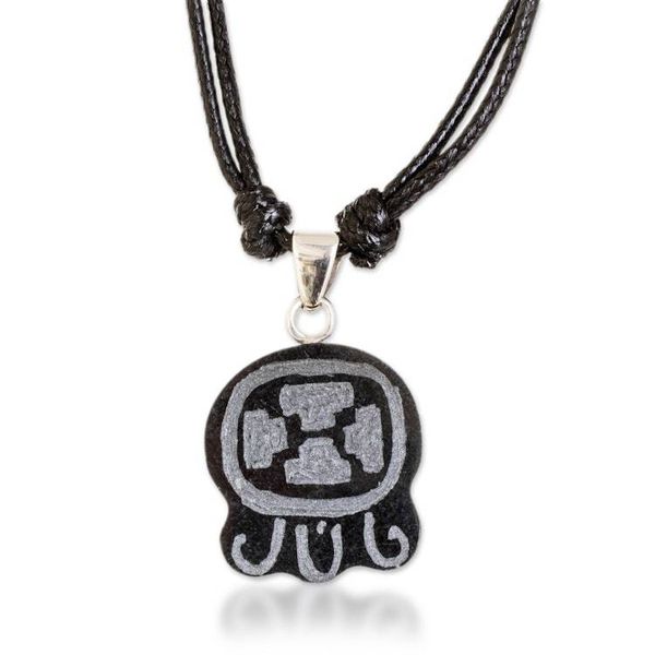 Alternate image for Mayan Healing Nahual-Themed Jade Pendant Necklace Mayan Healing