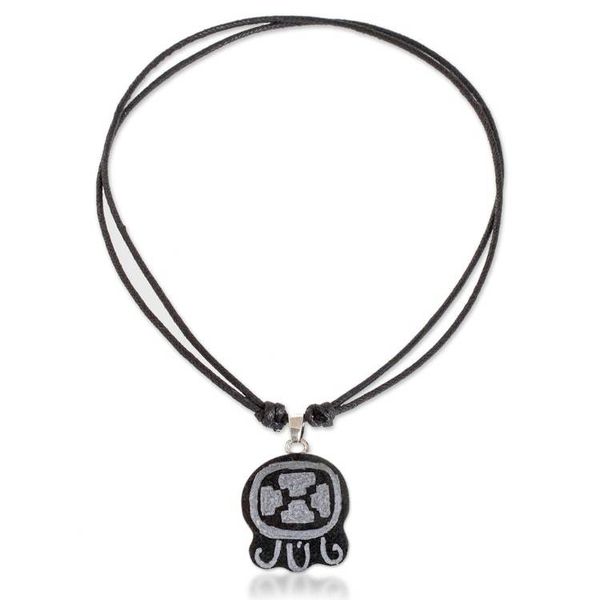 Alternate image for Mayan Healing Nahual-Themed Jade Pendant Necklace Mayan Healing