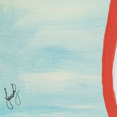 Alternate image for Acrylic on Canvas Painting of Lemon Orange and Lime Citrus Colors Harmony