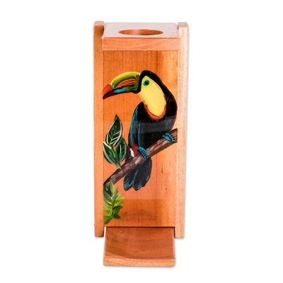 Alternate image for Hand-Painted Pinewood Toucan Single-Serve Drip Coffee Stand Coffee with Toucans