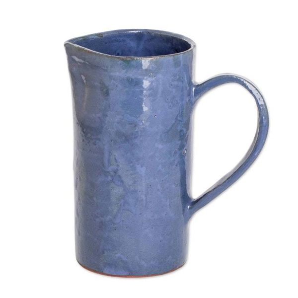 Alternate image for Artisan-Made Intense Blue Clay Ceramic Pitcher from Honduras Current of Blue