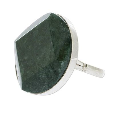 Alternate image for Jade cocktail ring Loves Cycles in Dark Green